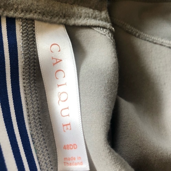 Cacique Unlined Full Coverage Bra Sz. 48DD No Wire Tropical Hawaiian Print - Picture 3 of 5